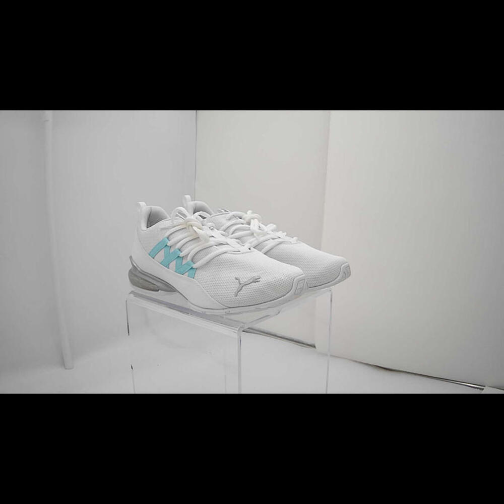 PUMA Women's RIAZE PROWL Sneaker, Puma White-Gulf Stream, 10